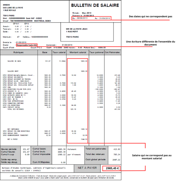 exemple faux document